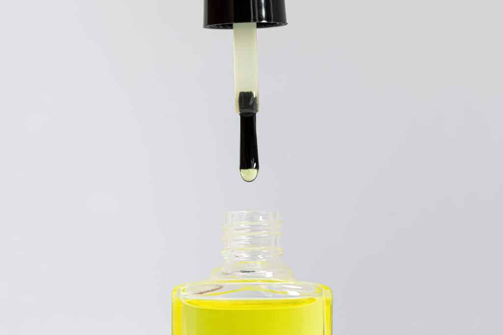 Nail glue dropper bottle in dropper-style format