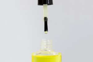 Nail glue dropper bottle in dropper-style format