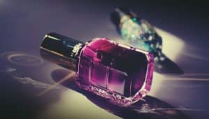 Nail polish bottle on a surface